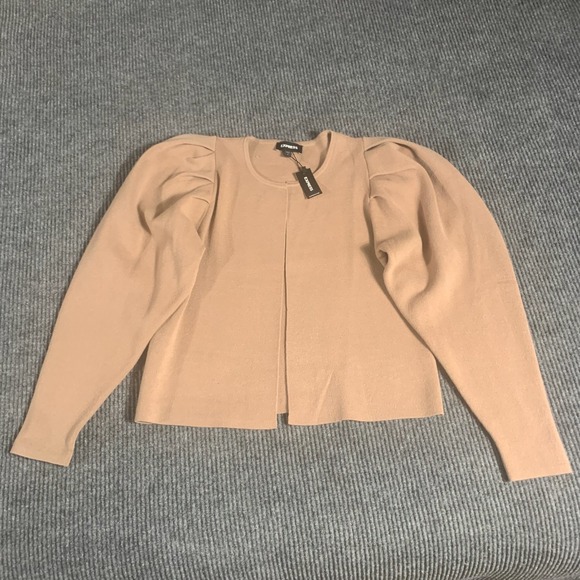 Express Sweaters - Express Sweater Womens Small Brown‎ Open Front  Cardigan Soft Comfort $108 New